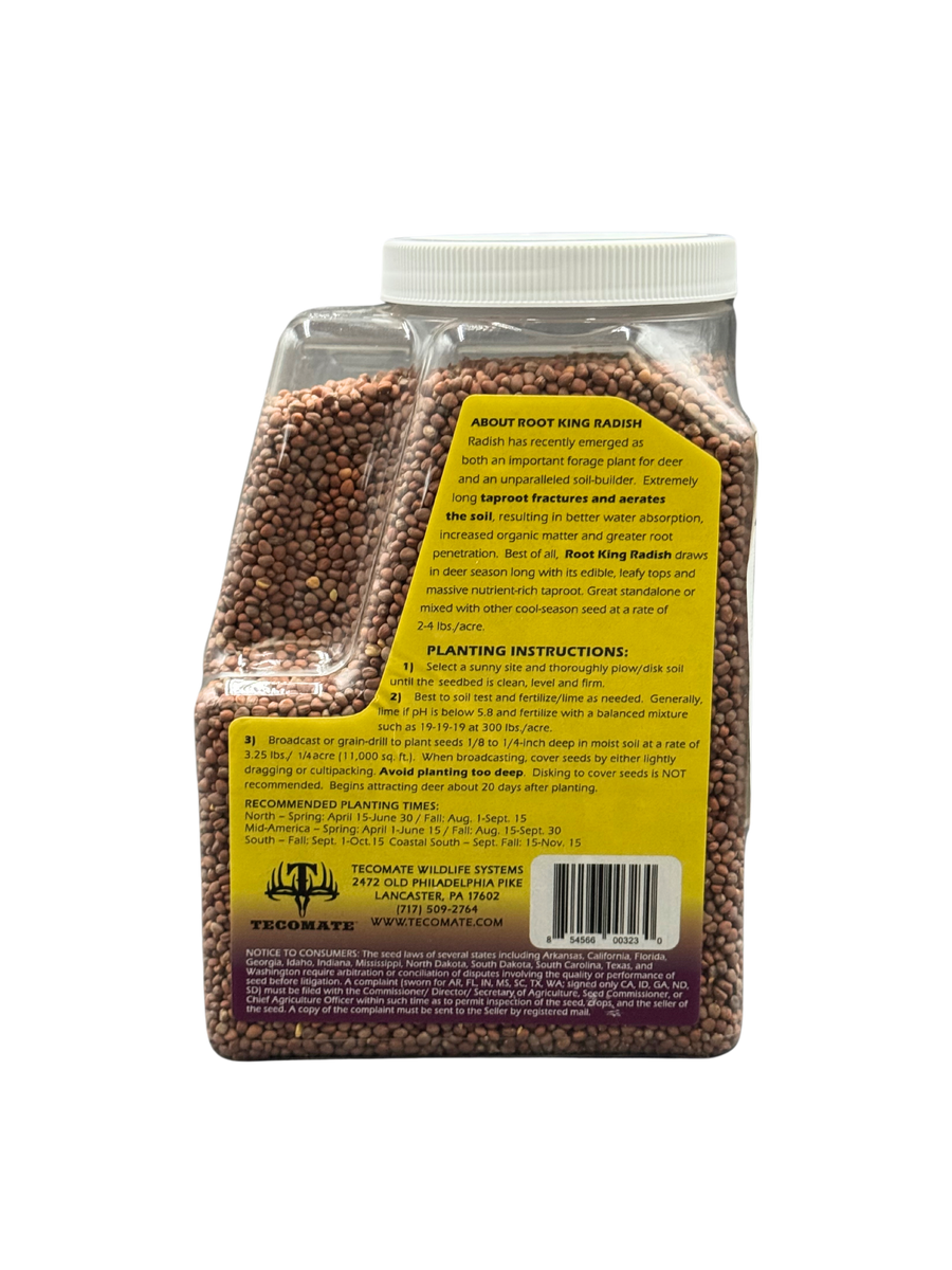 radish seed planting depth Deer Food Plot Seed — Root King Radish – Tecomate