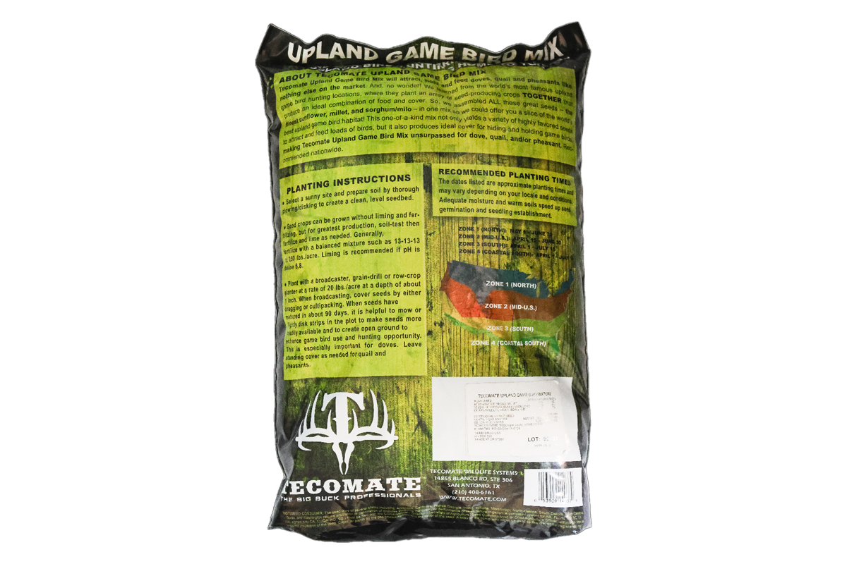 Upland Game Bird Tecomix — Turkey & Game Bird Food Plot Seed